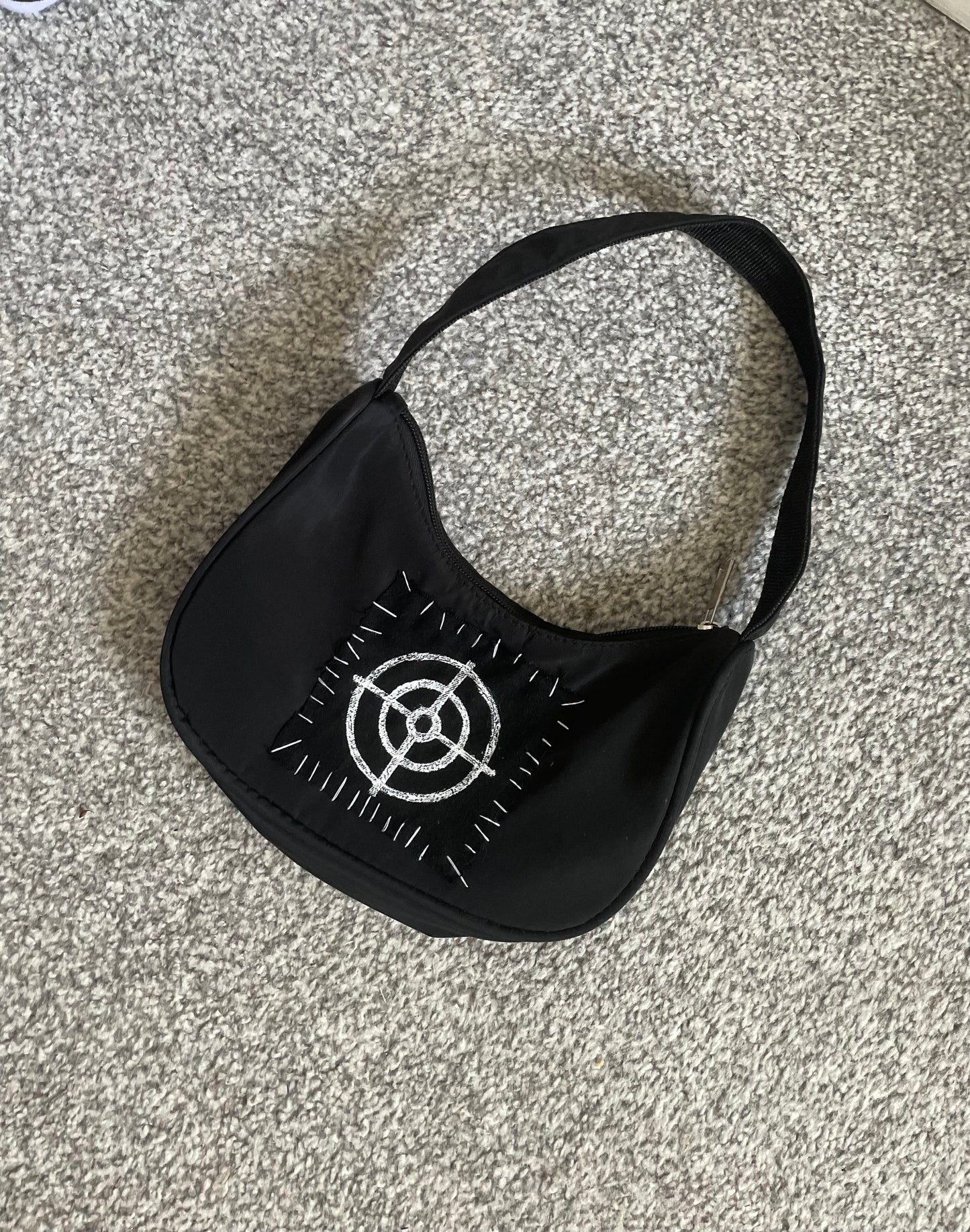 Distressed Gun Target Mini Bag