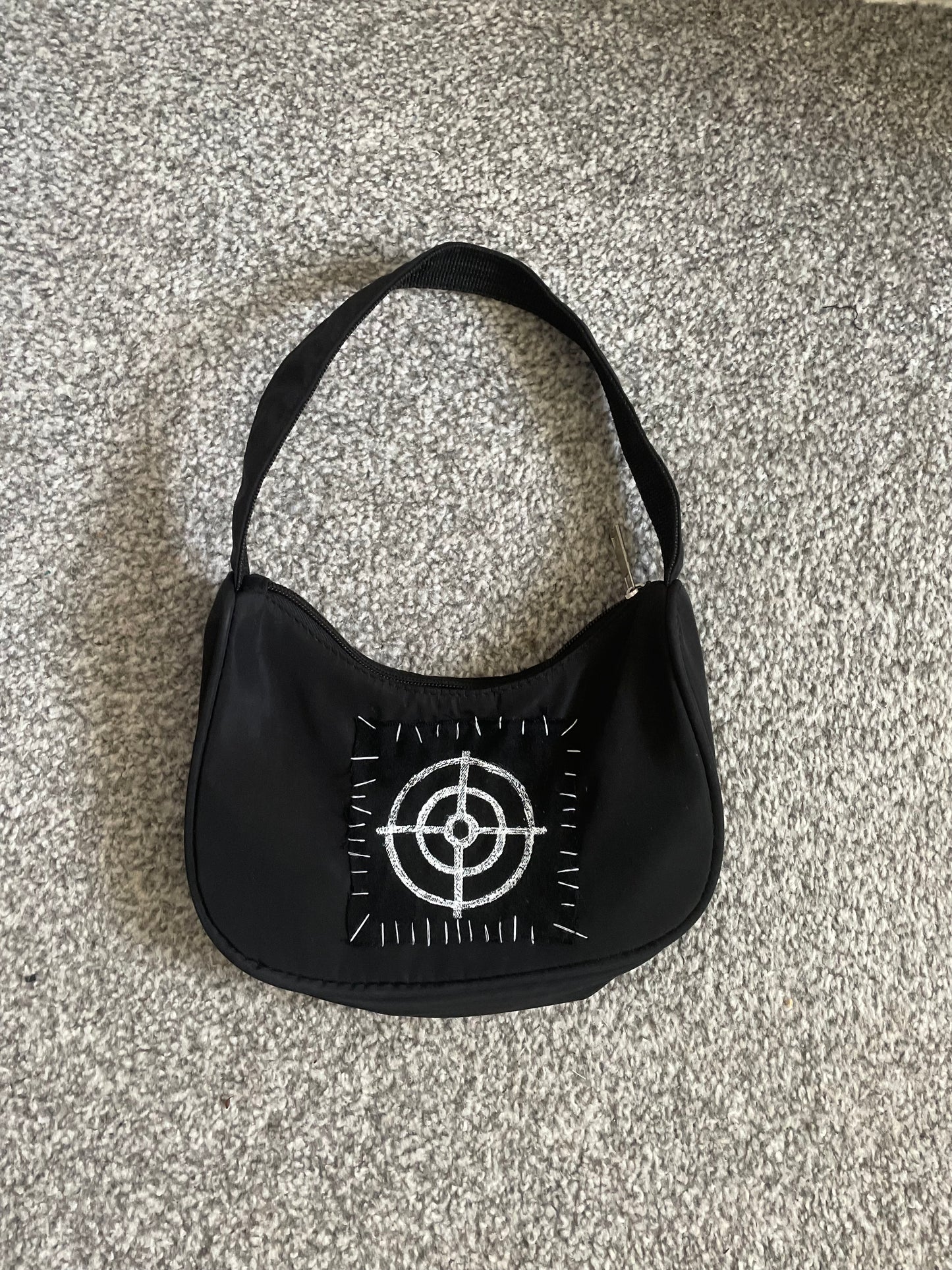 Distressed Gun Target Mini Bag